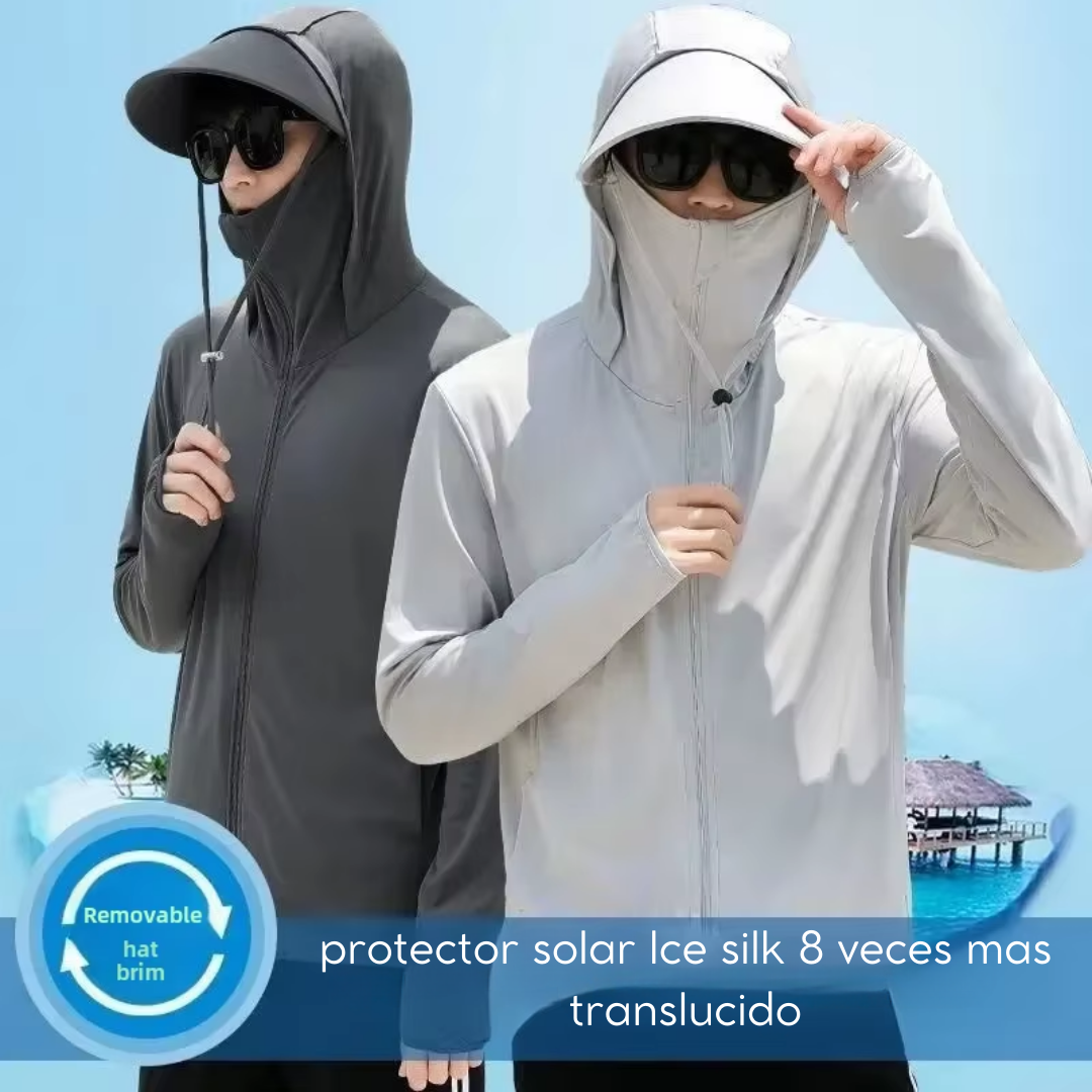 Traje de protección solar transpirable, resistente a los rayos UV, ideal para el Verano