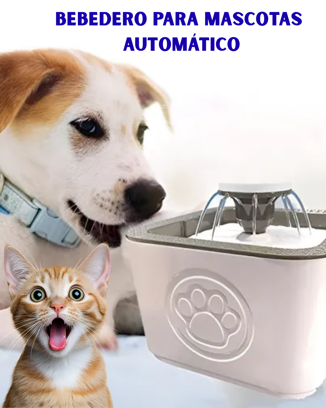 FUENTE DE AGUA BEBEDERO PARA MASCOTAS