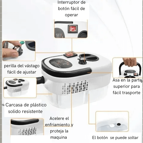 Limpiador A Vapor Presurizado De Alta Temperatura 1200ml