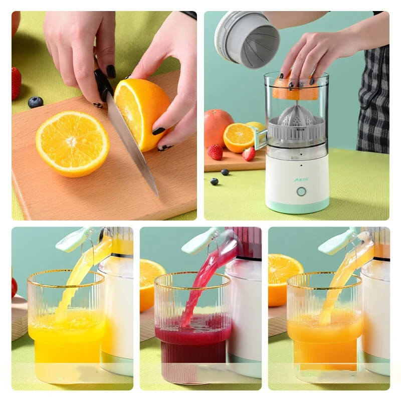 🥤EXPRIMIDOR DE JUGOS PORTATIL ELECTRICO🍊