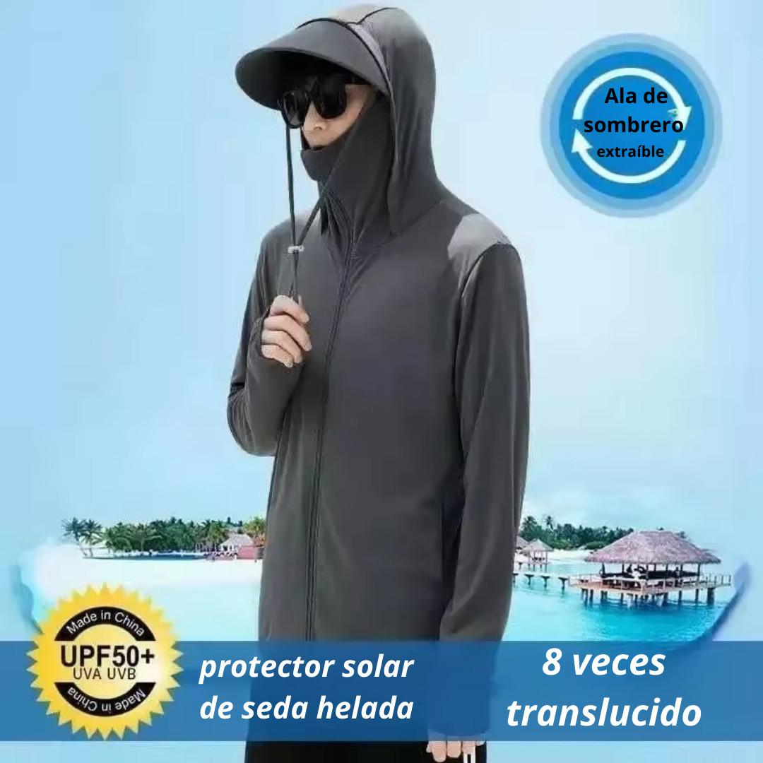 Traje de protección solar transpirable, resistente a los rayos UV, ideal para el Verano