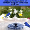 FUENTE DE AGUA SOLAR FLOTANTE para jardines,y estanques
