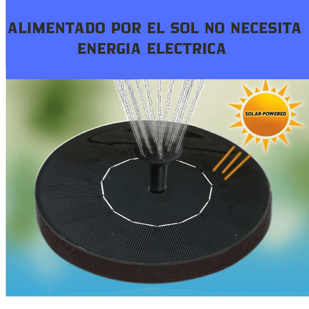 FUENTE DE AGUA SOLAR FLOTANTE para jardines,y estanques